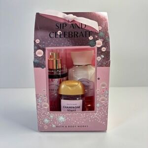 Bath & Body Works ~ Champagne Toast ~ 3pc Travel Size Gift Set